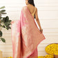 Banarasi Soft Silk Zari Butta Work Woven Saree With Unstitched Blouse Piece