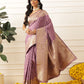 Banarasi Soft Silk Zari Butta Work Woven Saree With Unstitched Blouse Piece