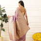 Banarasi Soft Silk Zari Butta Work Woven Saree With Unstitched Blouse Piece
