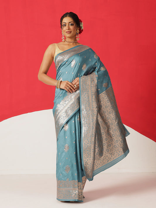 Banarasi Soft Silk Zari Woven Work Saree