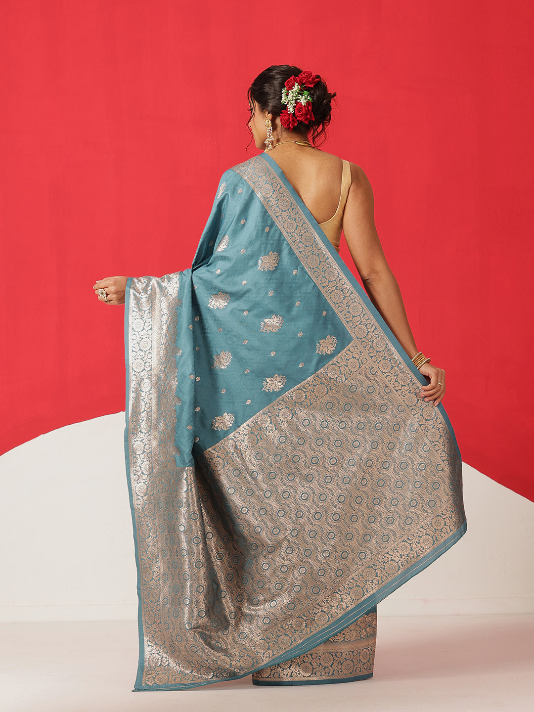 Banarasi Soft Silk Zari Woven Work Saree