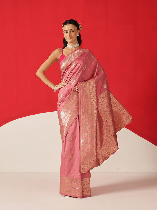 Banarasi Soft Silk Zari Woven Work Saree