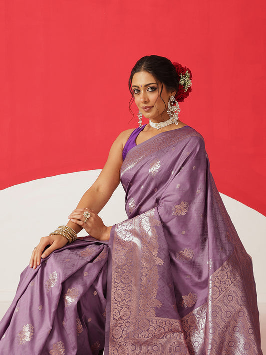 Banarasi Soft Silk Zari Woven Work Saree