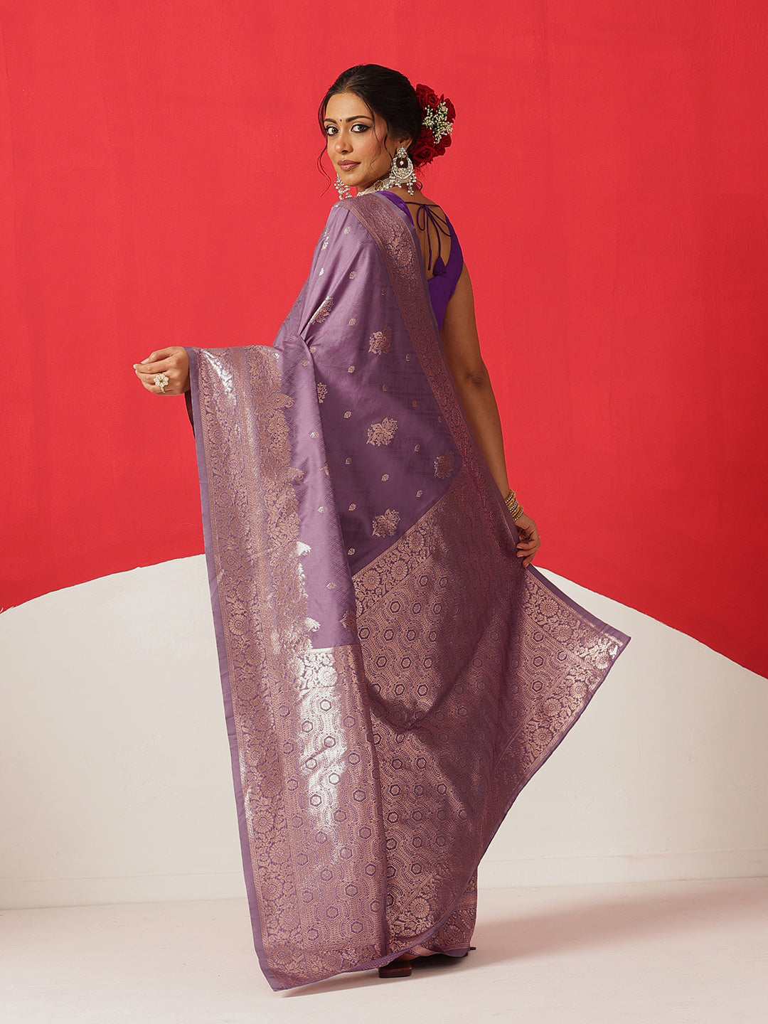 Banarasi Soft Silk Zari Woven Work Saree