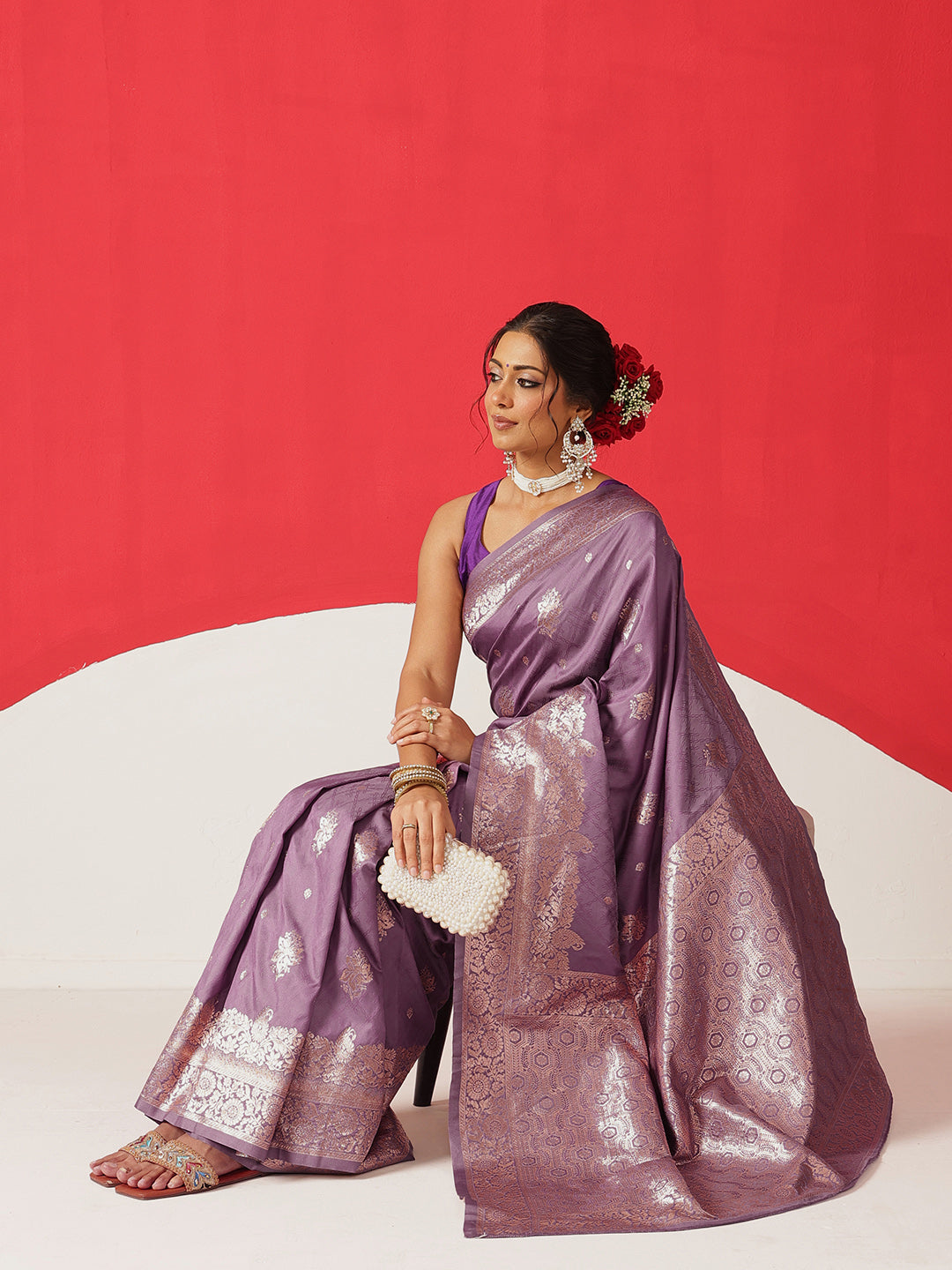 Banarasi Soft Silk Zari Woven Work Saree