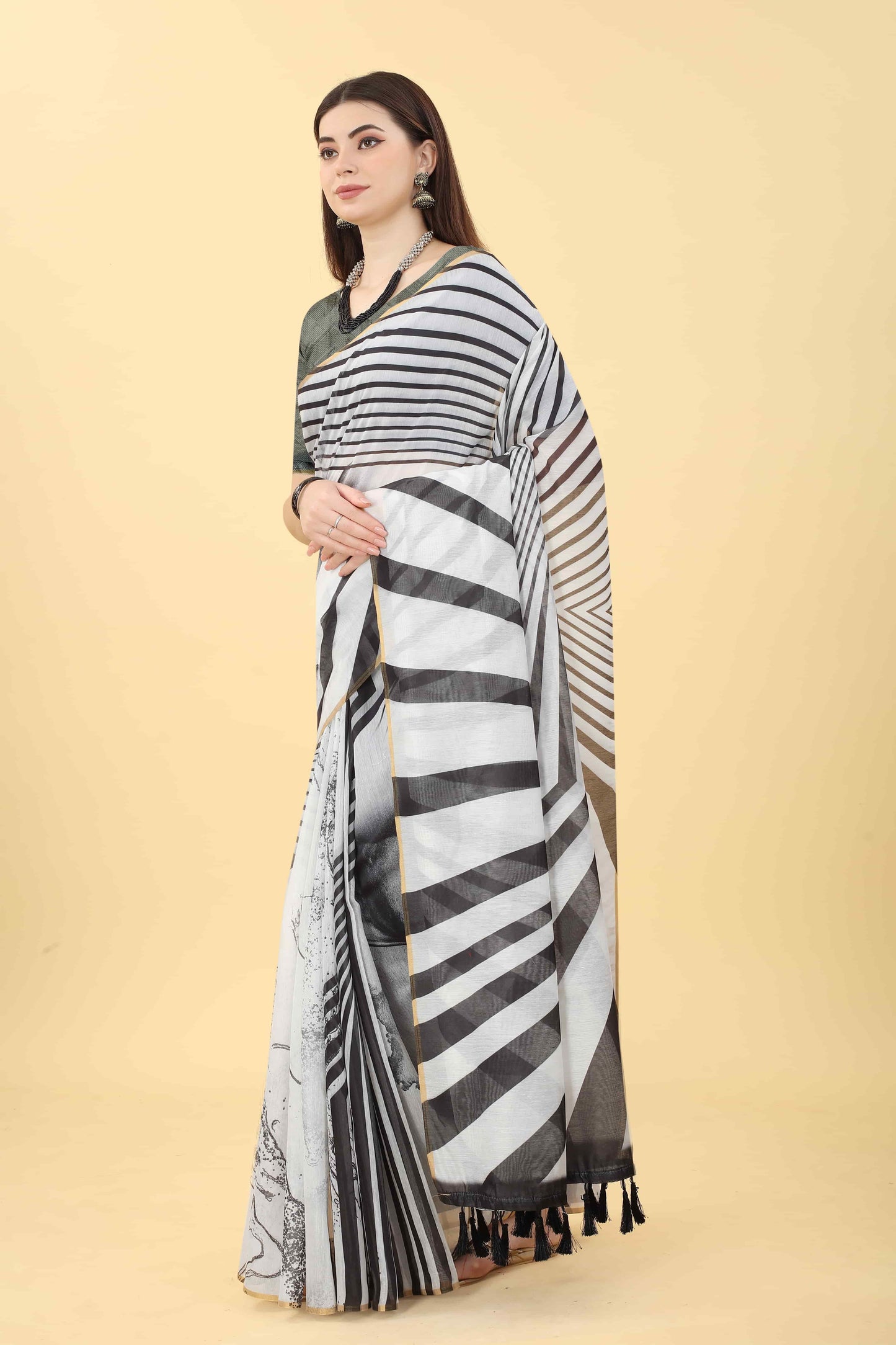 Women's Chanderi Digital Print Saree