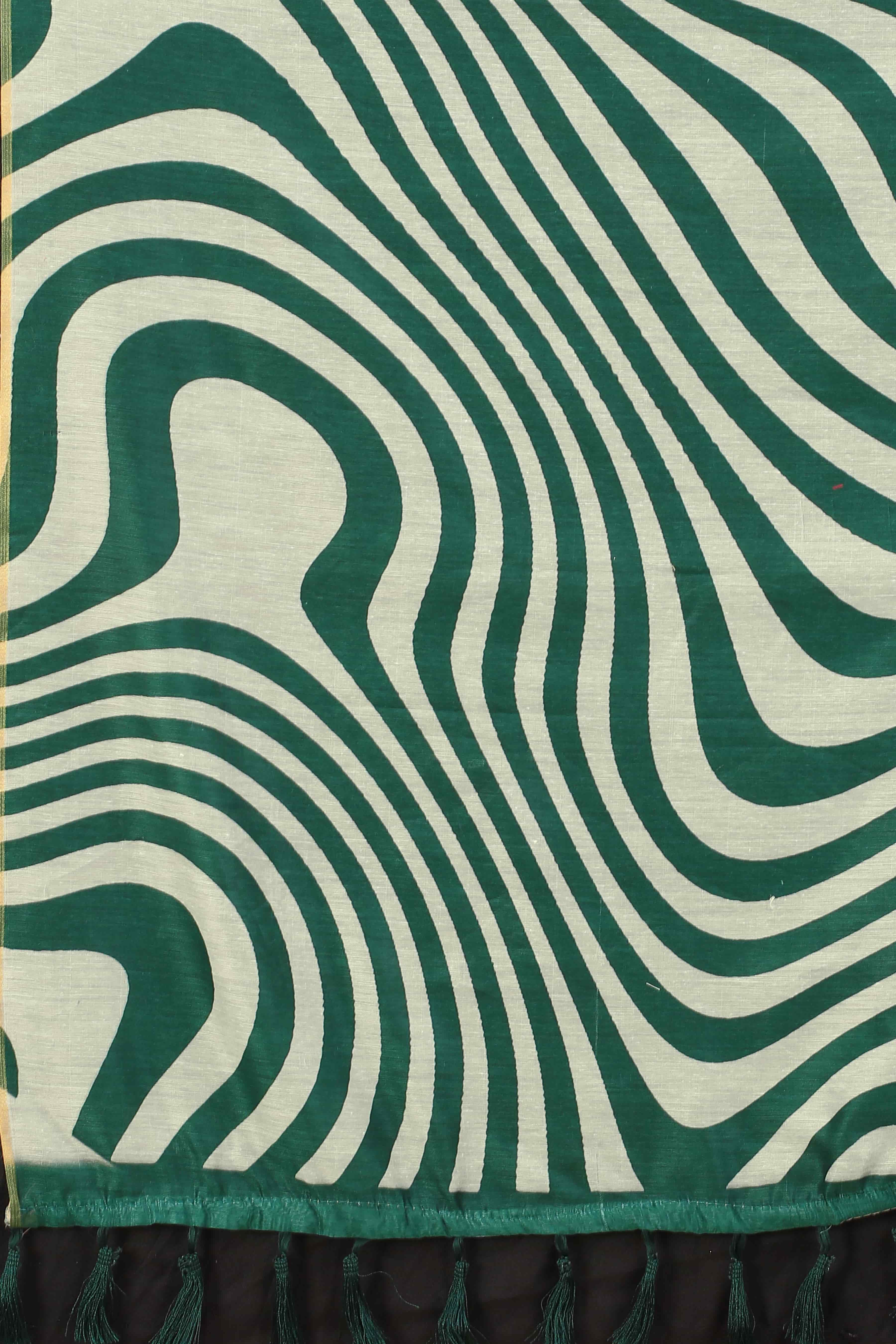 Women's Chanderi Digital Print Saree