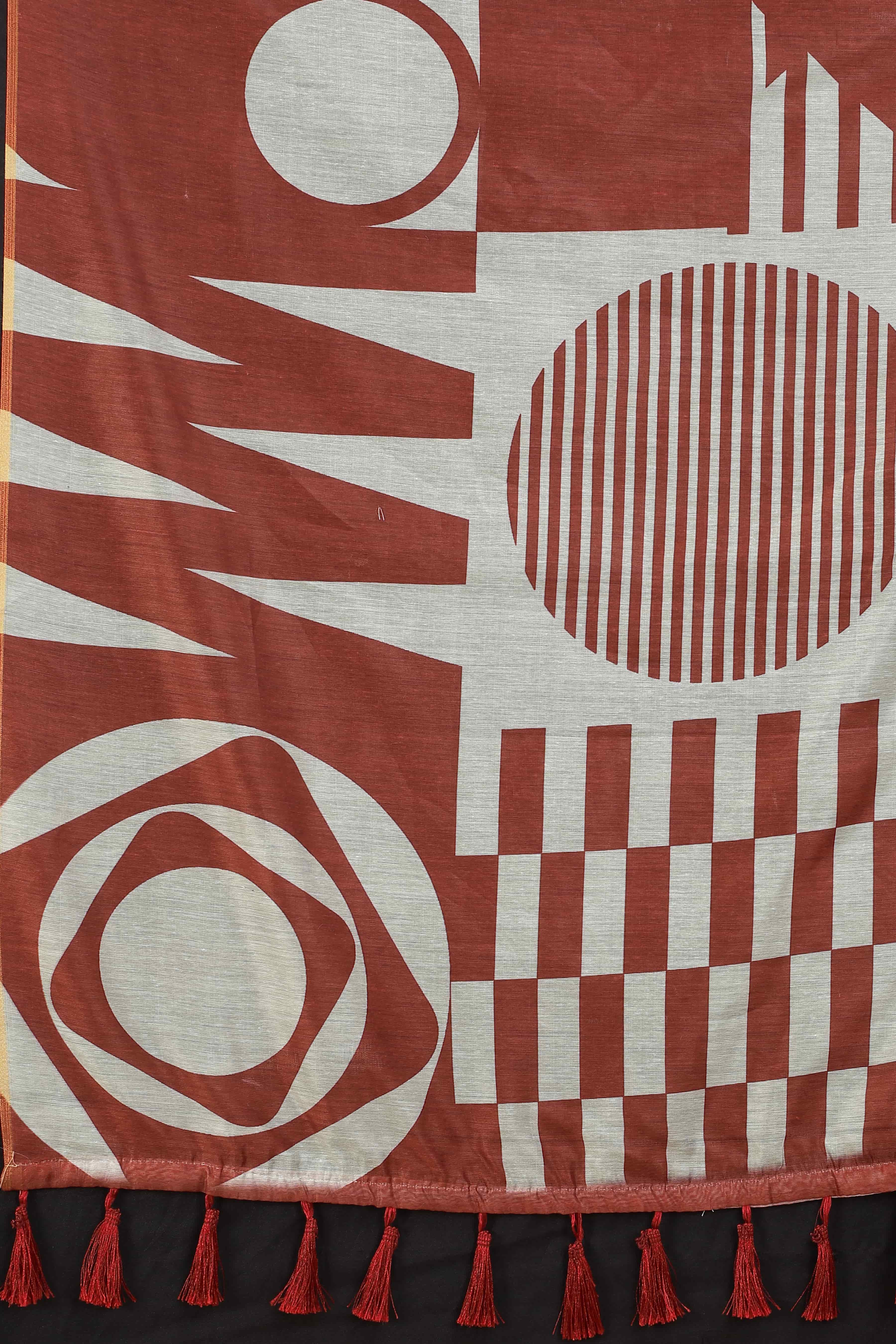 Women's Chanderi Digital Print Saree