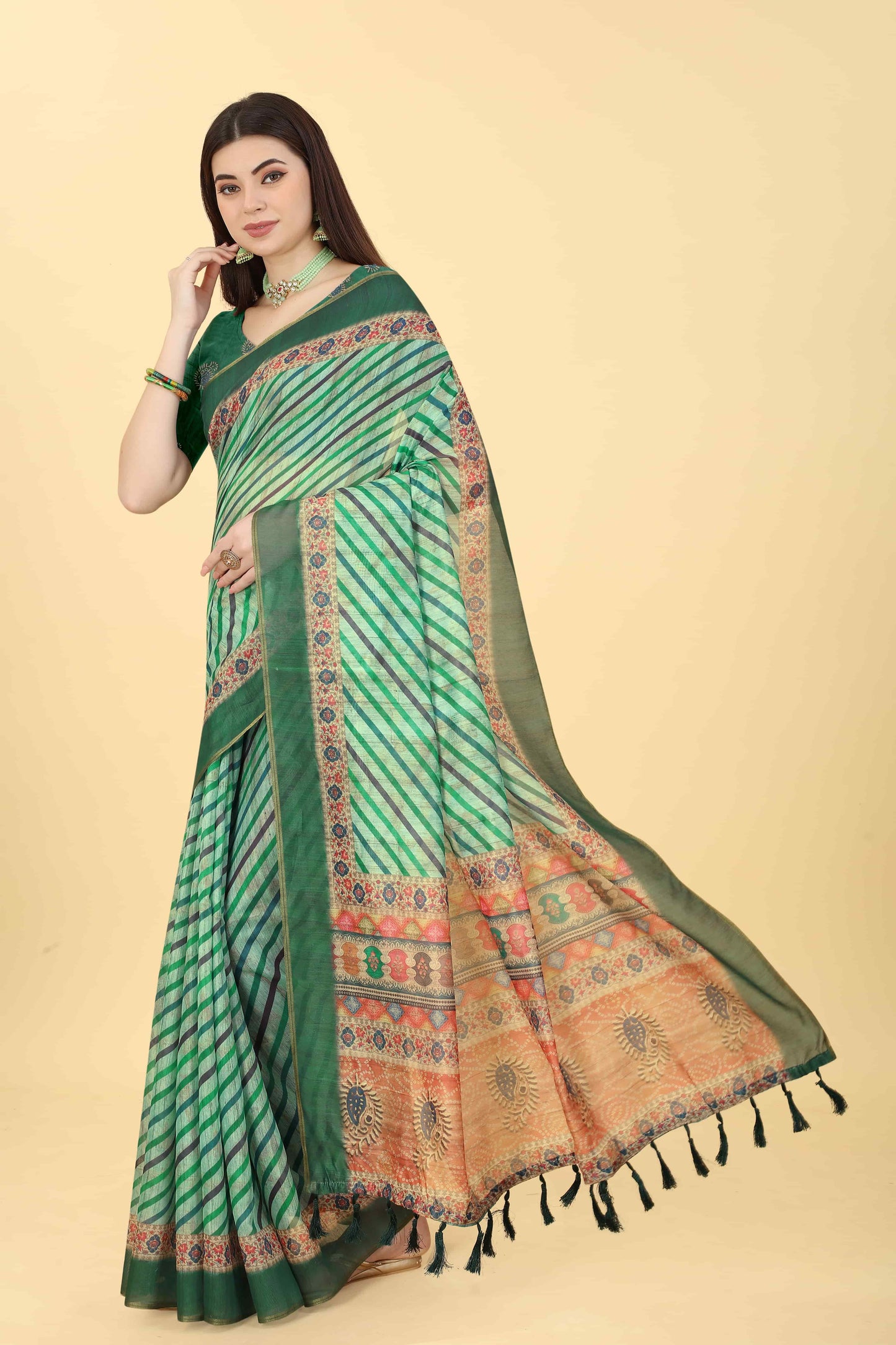 Women's Chanderi Digital Print Saree