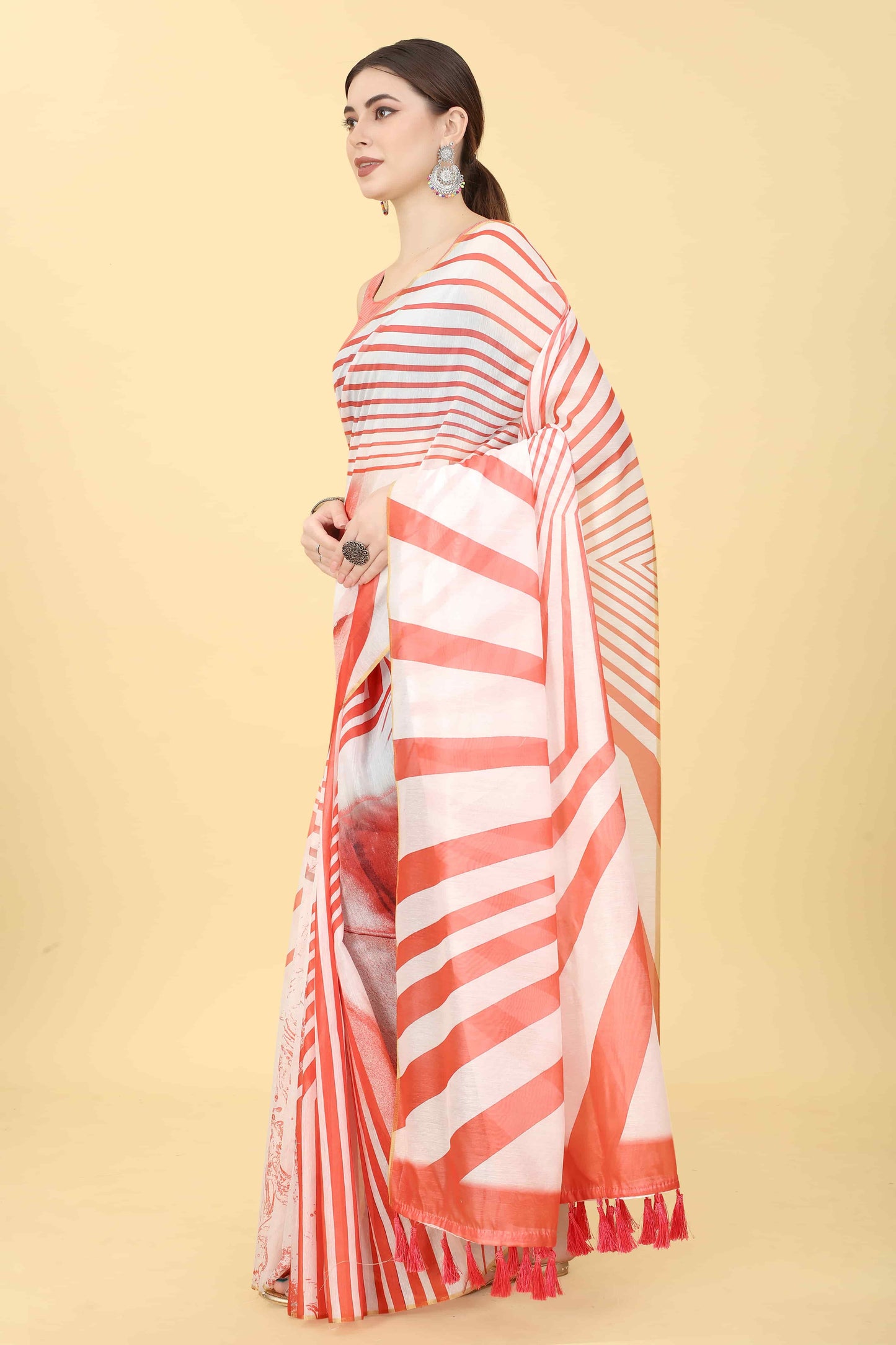 Women's Chanderi Digital Print Saree