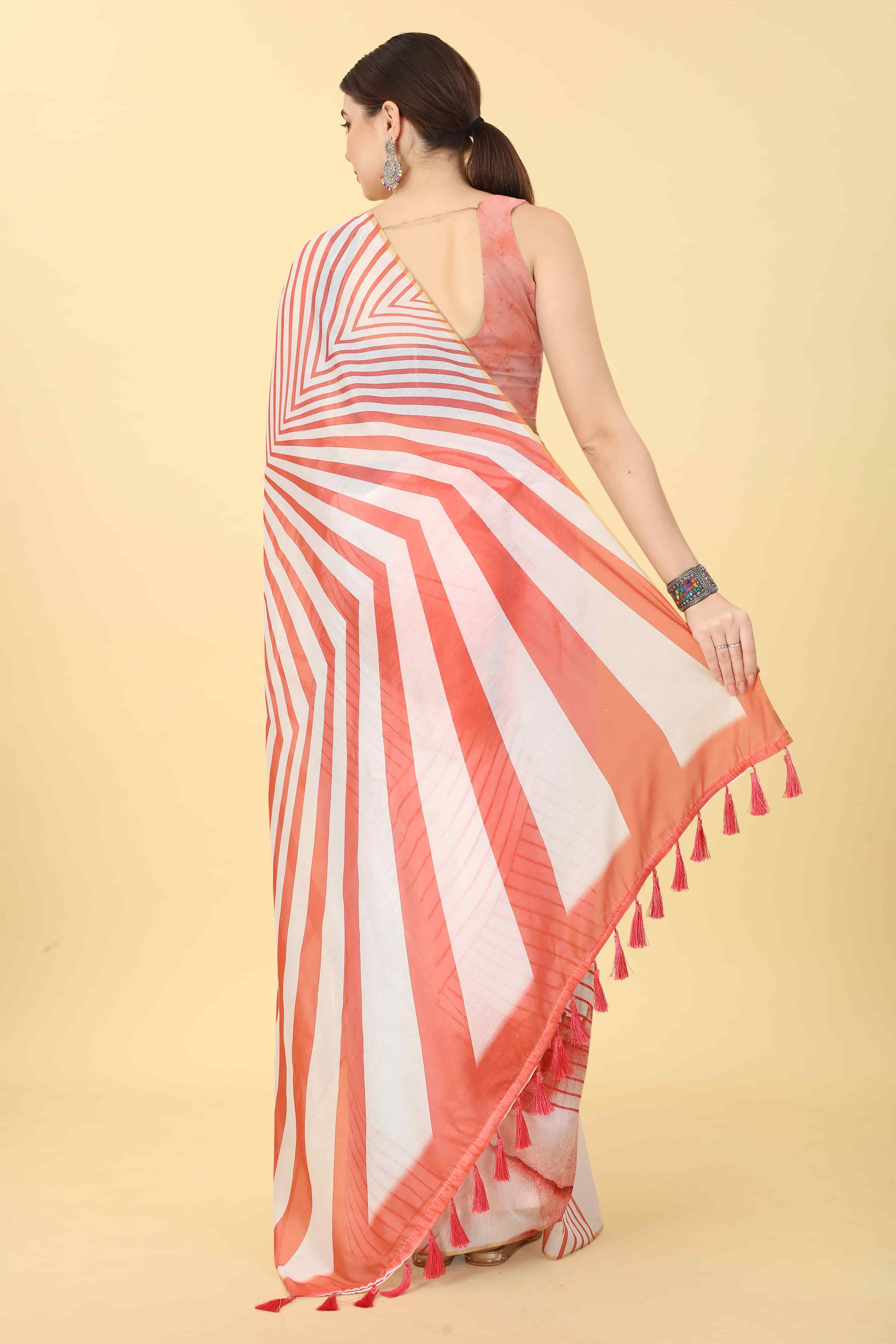 Women's Chanderi Digital Print Saree
