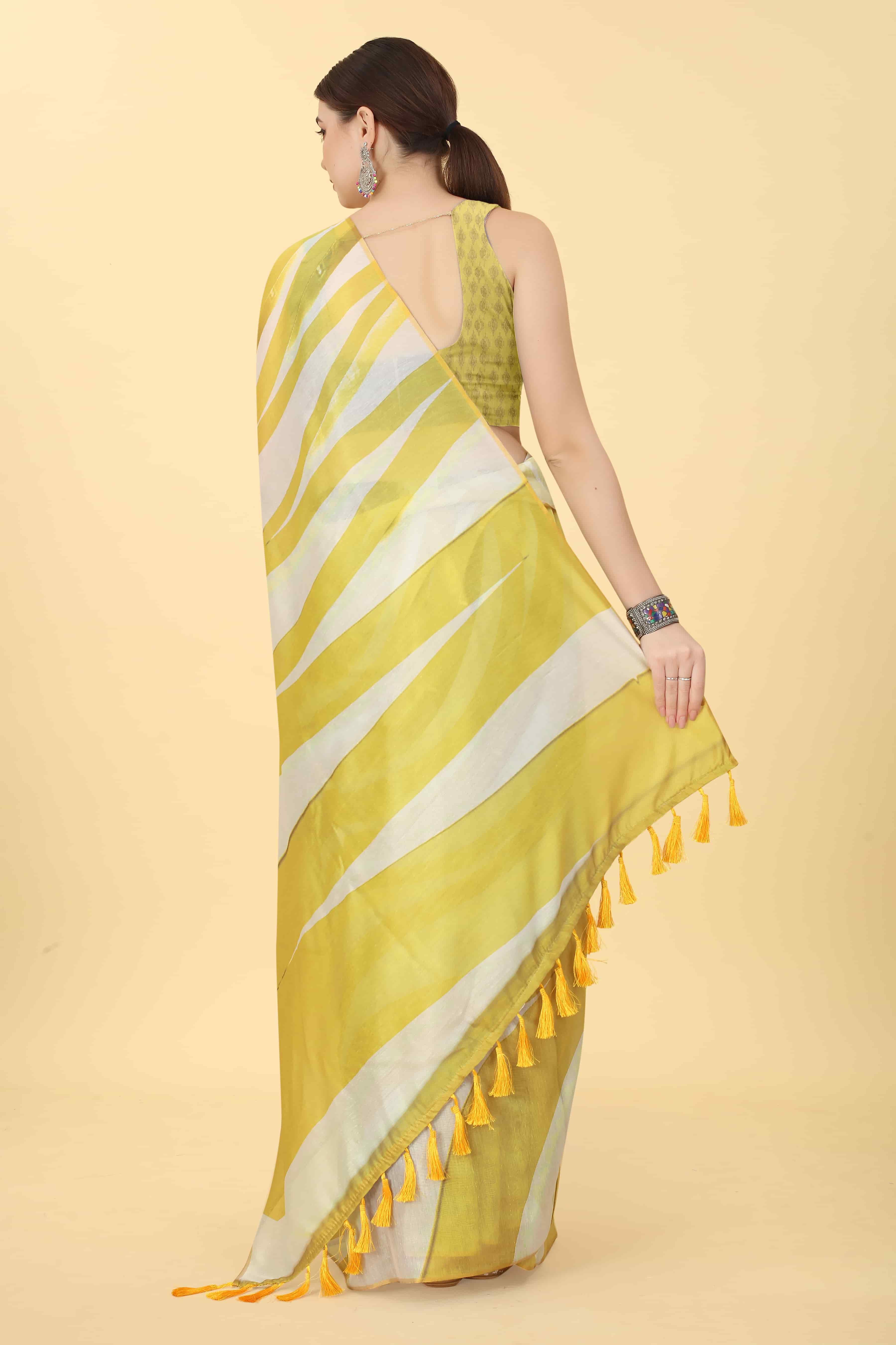 Women's Chanderi Digital Print Saree