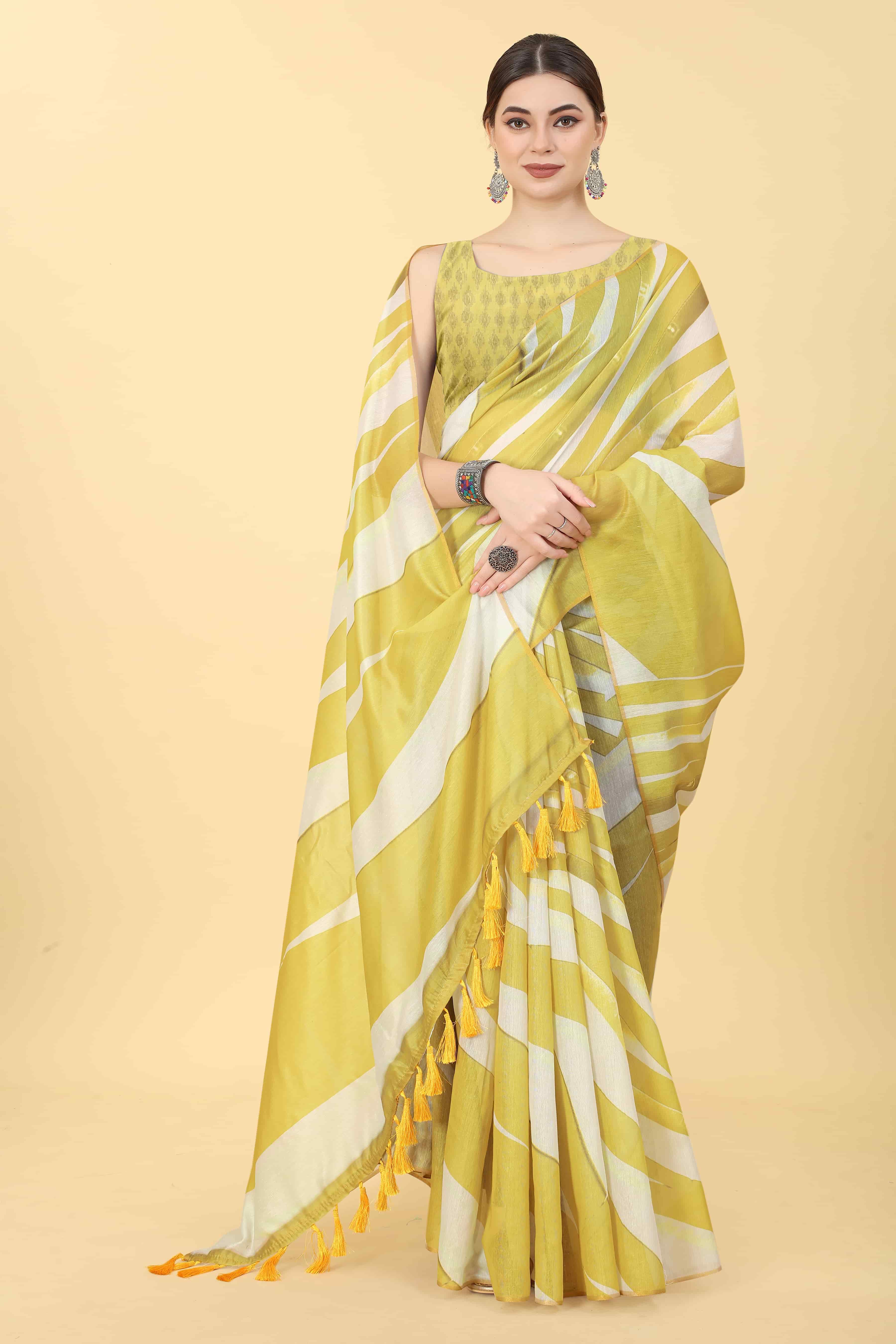 Women's Chanderi Digital Print Saree