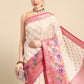 Woven Design Ethnic Motifs Zari Kasauv Saree