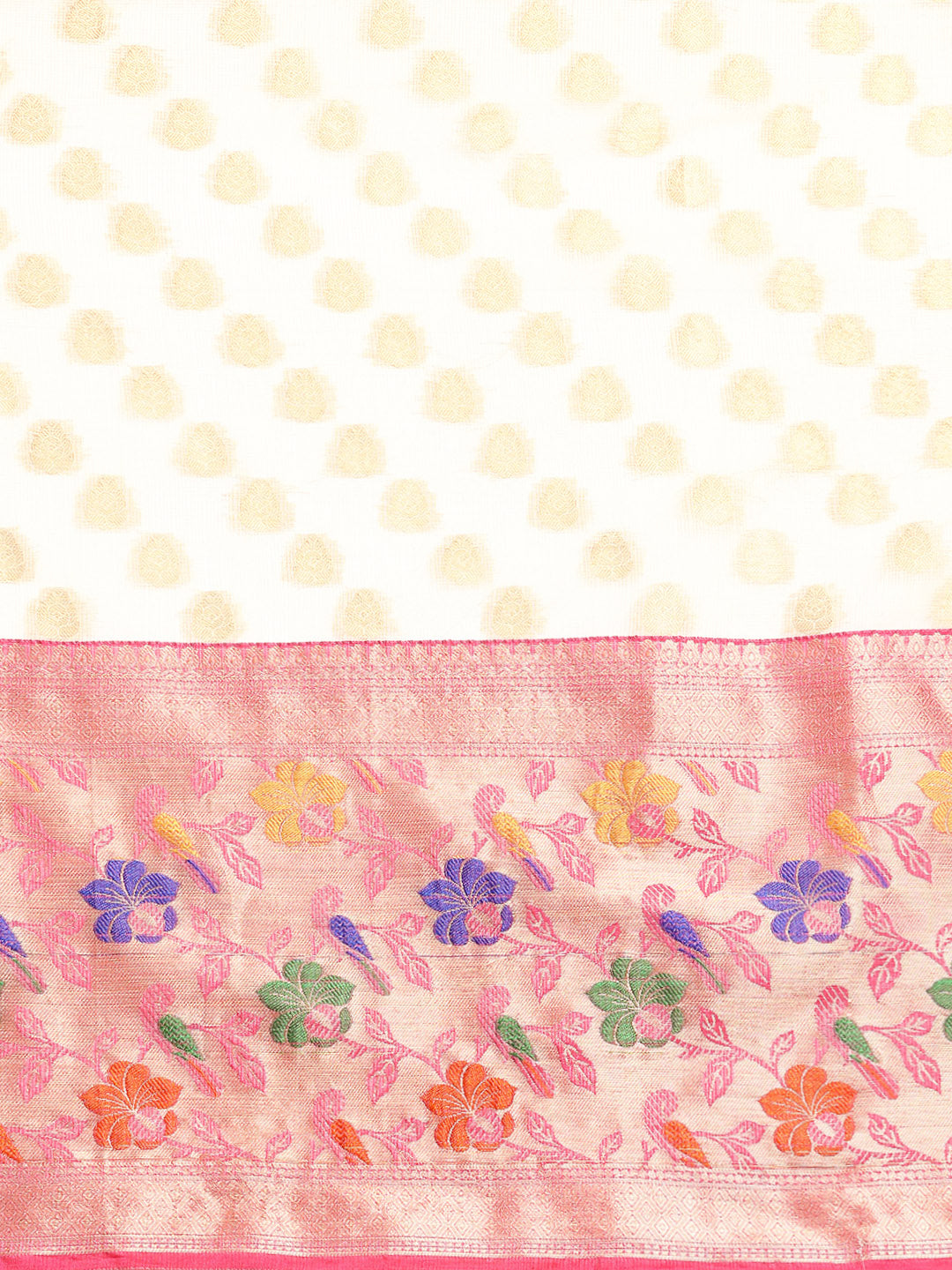 Woven Design Ethnic Motifs Zari Kasauv Saree