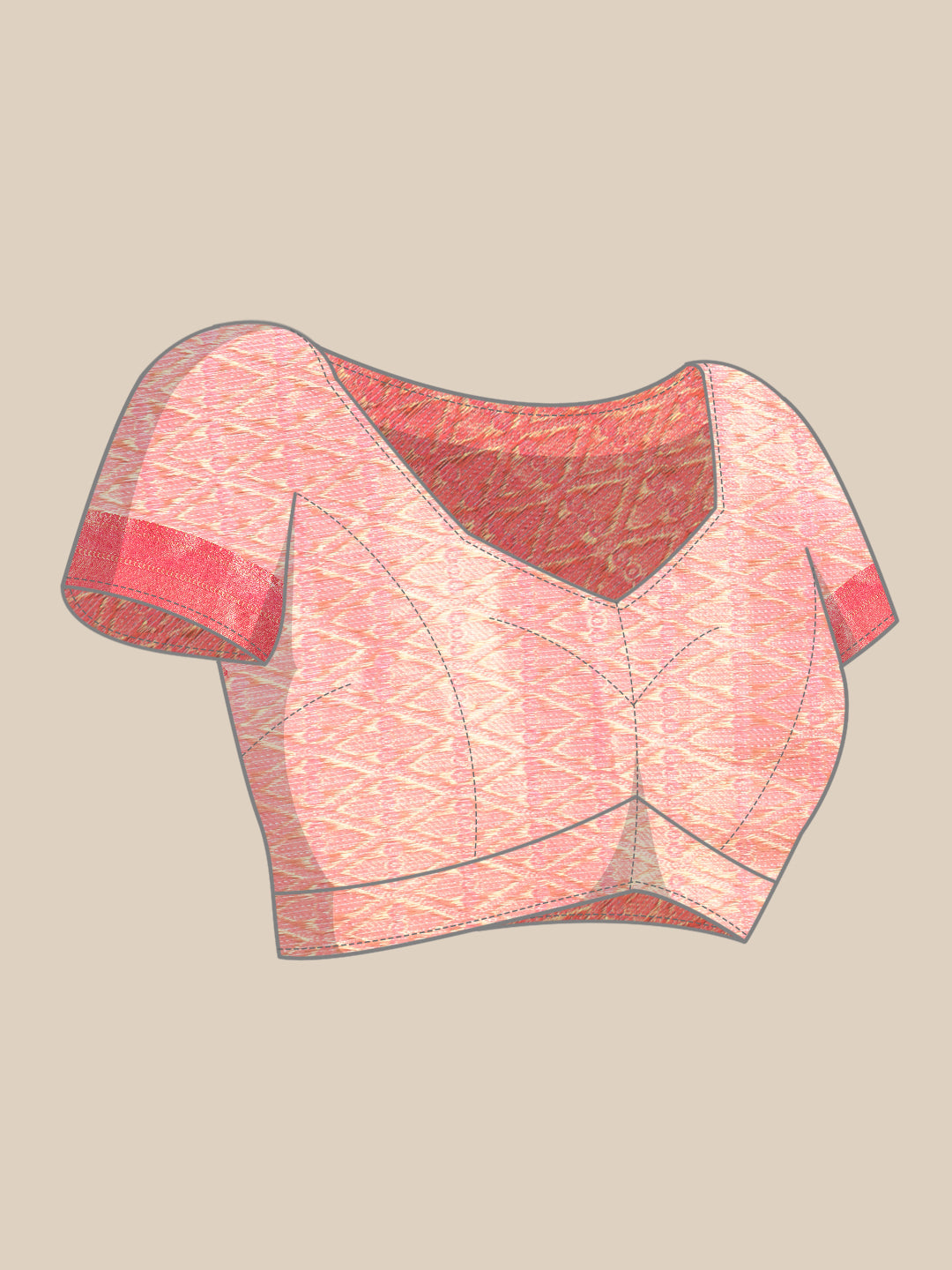 Woven Design Ethnic Motifs Zari Kasauv Saree