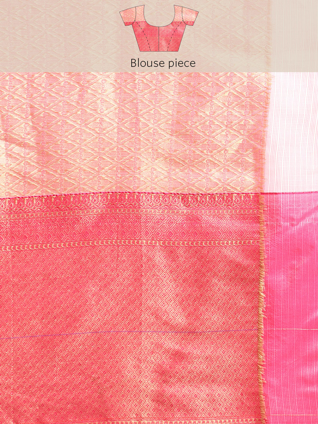 Woven Design Ethnic Motifs Zari Kasauv Saree