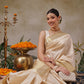 Onam Special Solid Silk Zari Woven Saree