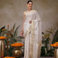 Onam Special Checks Pattern Off White Saree