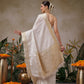 Onam Special Checks Pattern Off White Saree