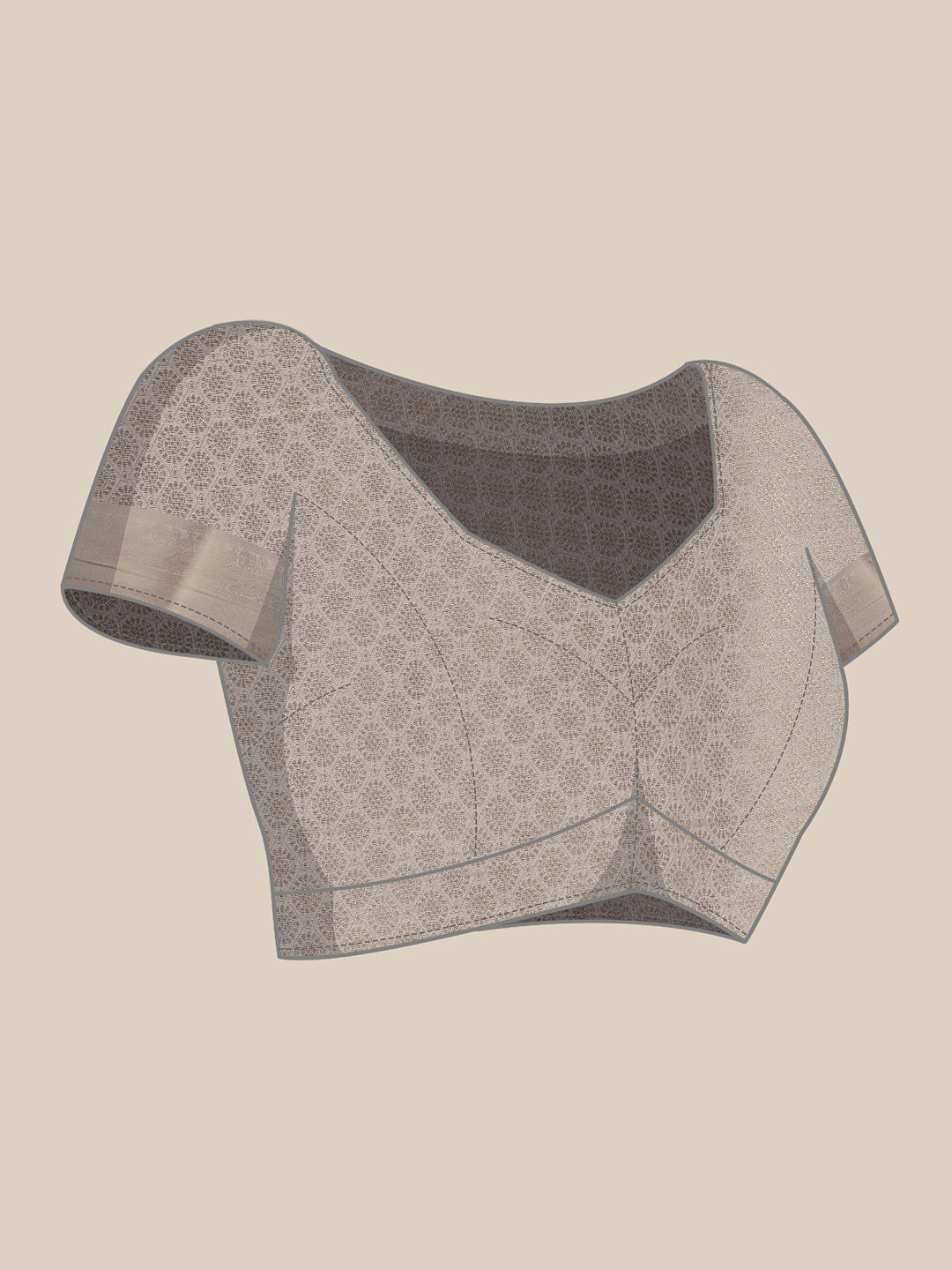 Onam Special Off White Zari Woven Saree