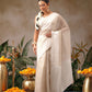 Solid Muga Checks Saree With Running Blouse