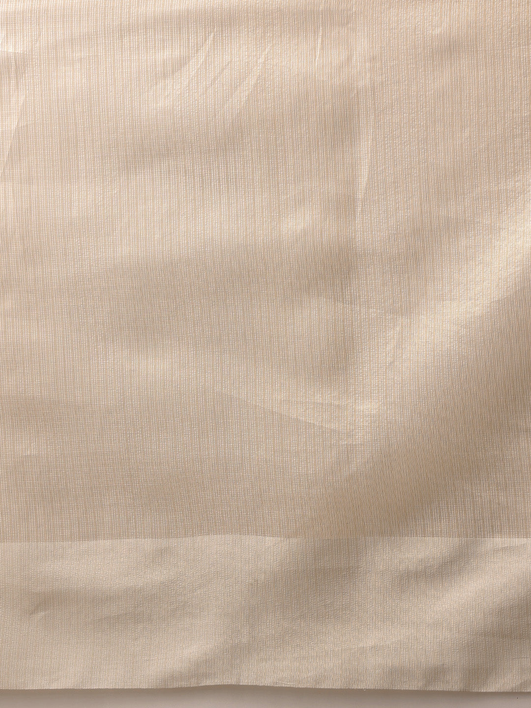 Solid Muga Checks Saree With Running Blouse