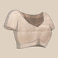 Solid Muga Checks Saree With Running Blouse