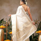 Onam Special Checks Pattern Off White Saree