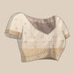 Onam Special Checks Pattern Off White Saree