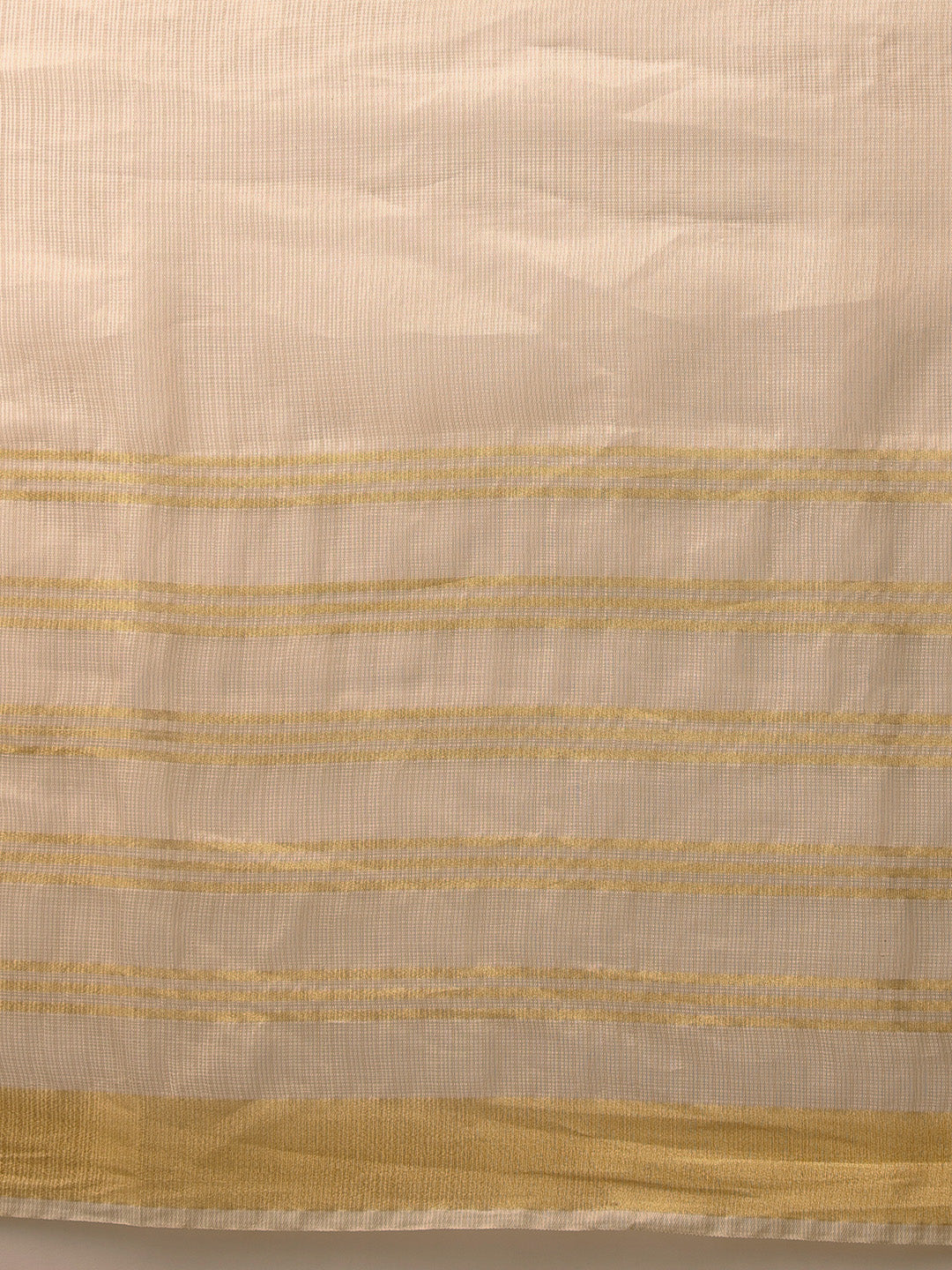Onam Special Muga Checks Solid Saree With Zari Border