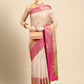 Woven Design Ethnic Motifs Zari Kasauv Saree