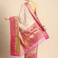 Woven Design Ethnic Motifs Zari Kasauv Saree