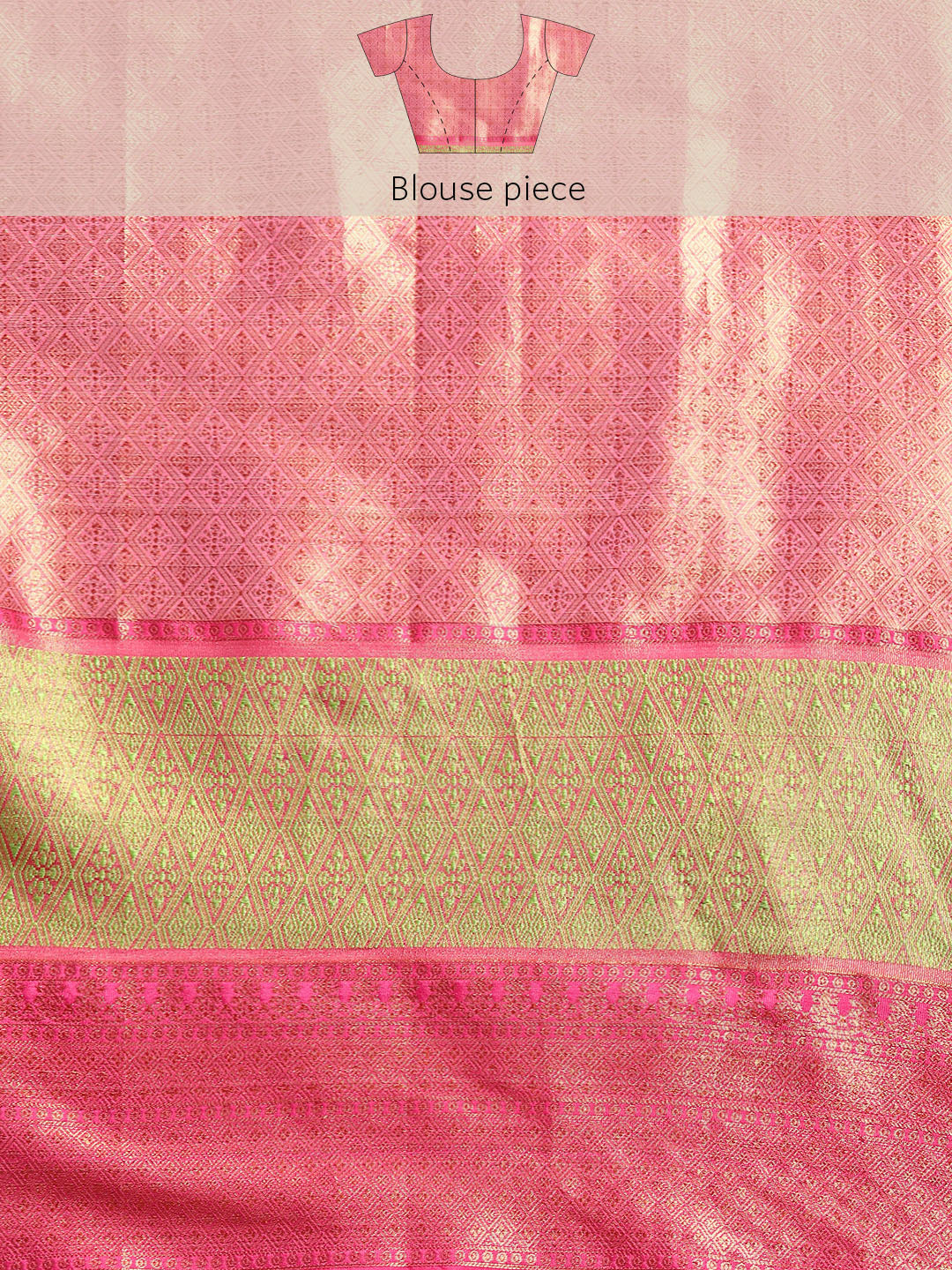 Woven Design Ethnic Motifs Zari Kasauv Saree