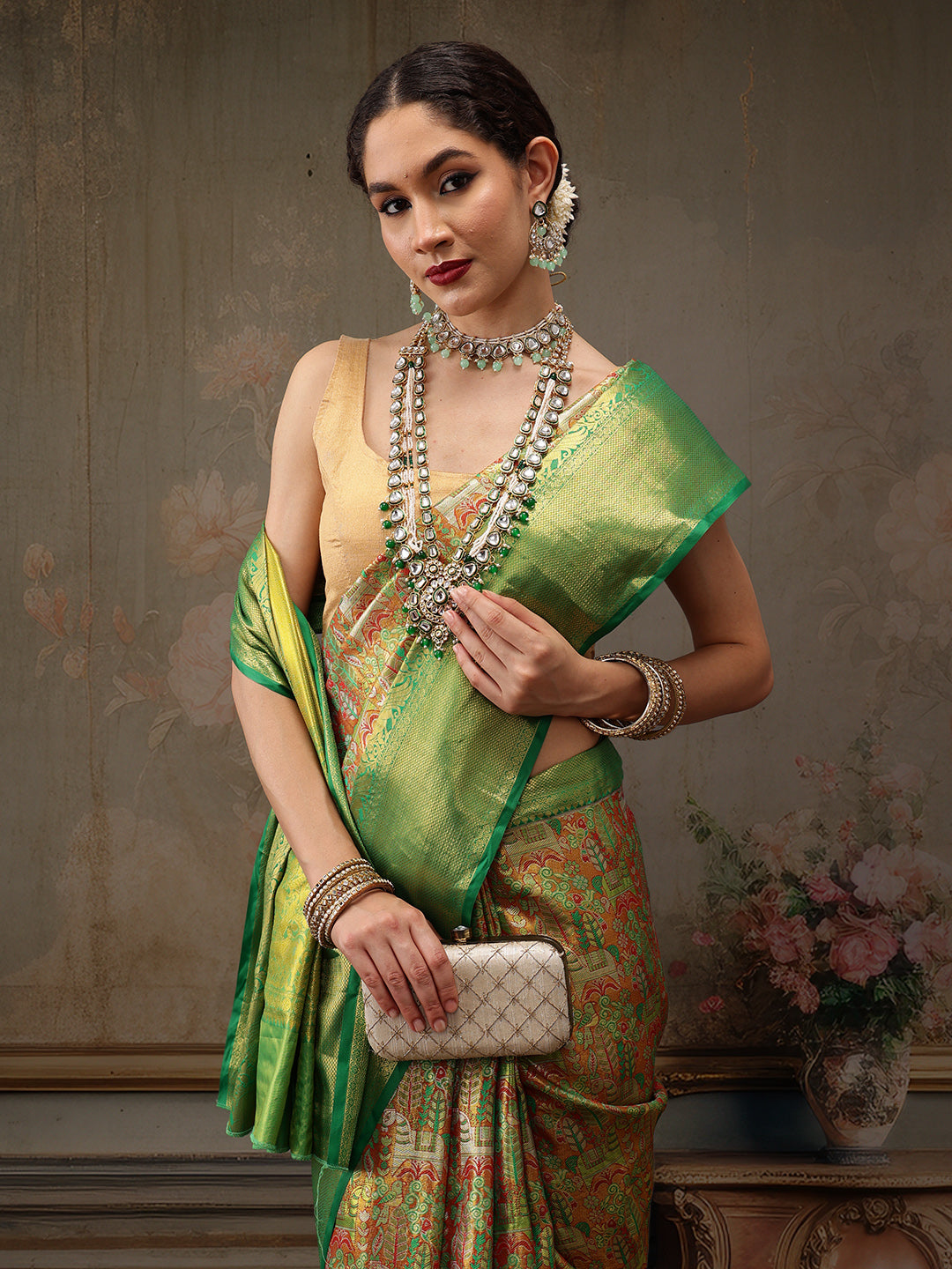 Heavy Pure Silk Woven Banarasi Saree