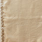 The Royal Cream Solid Muga Silk Saree Embellished With Gota Patti