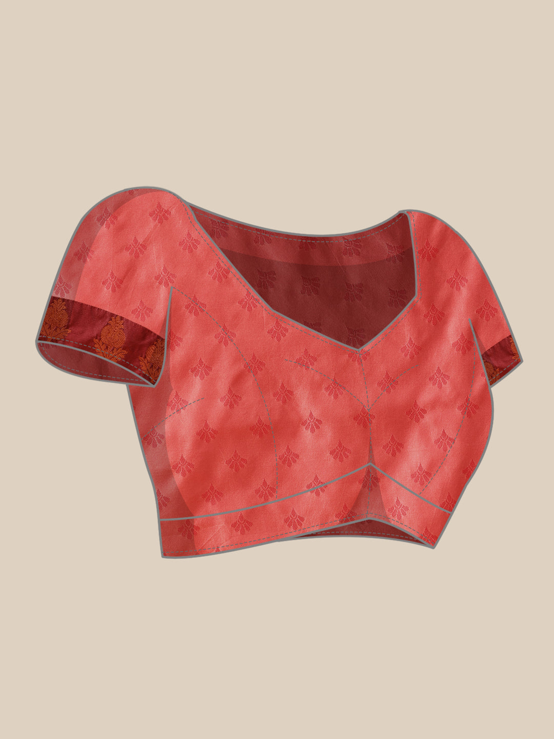 Banarasi Soft Silk Copper Zari Woven Saree