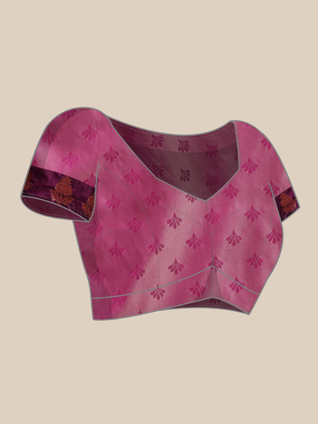 Banarasi Soft Silk Copper Zari Woven Saree