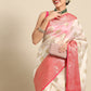 Women's Kanjiwaram Silk Woven Kasavu Saree