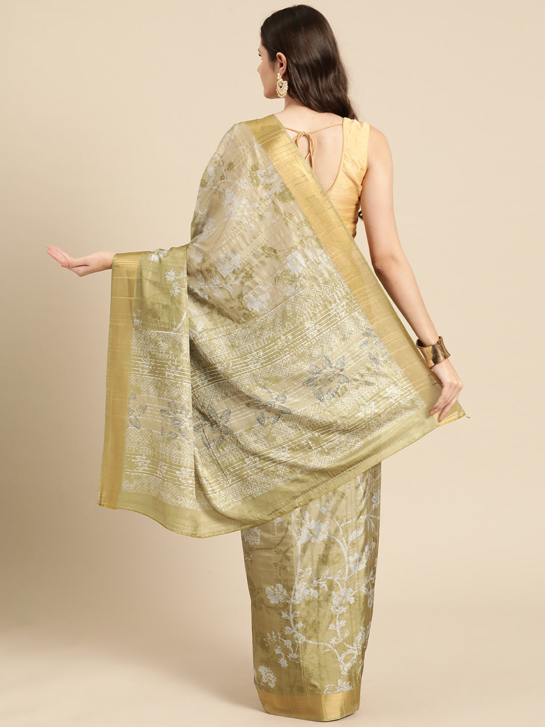 Digital Printed Soft Silk Zari Woven Saree