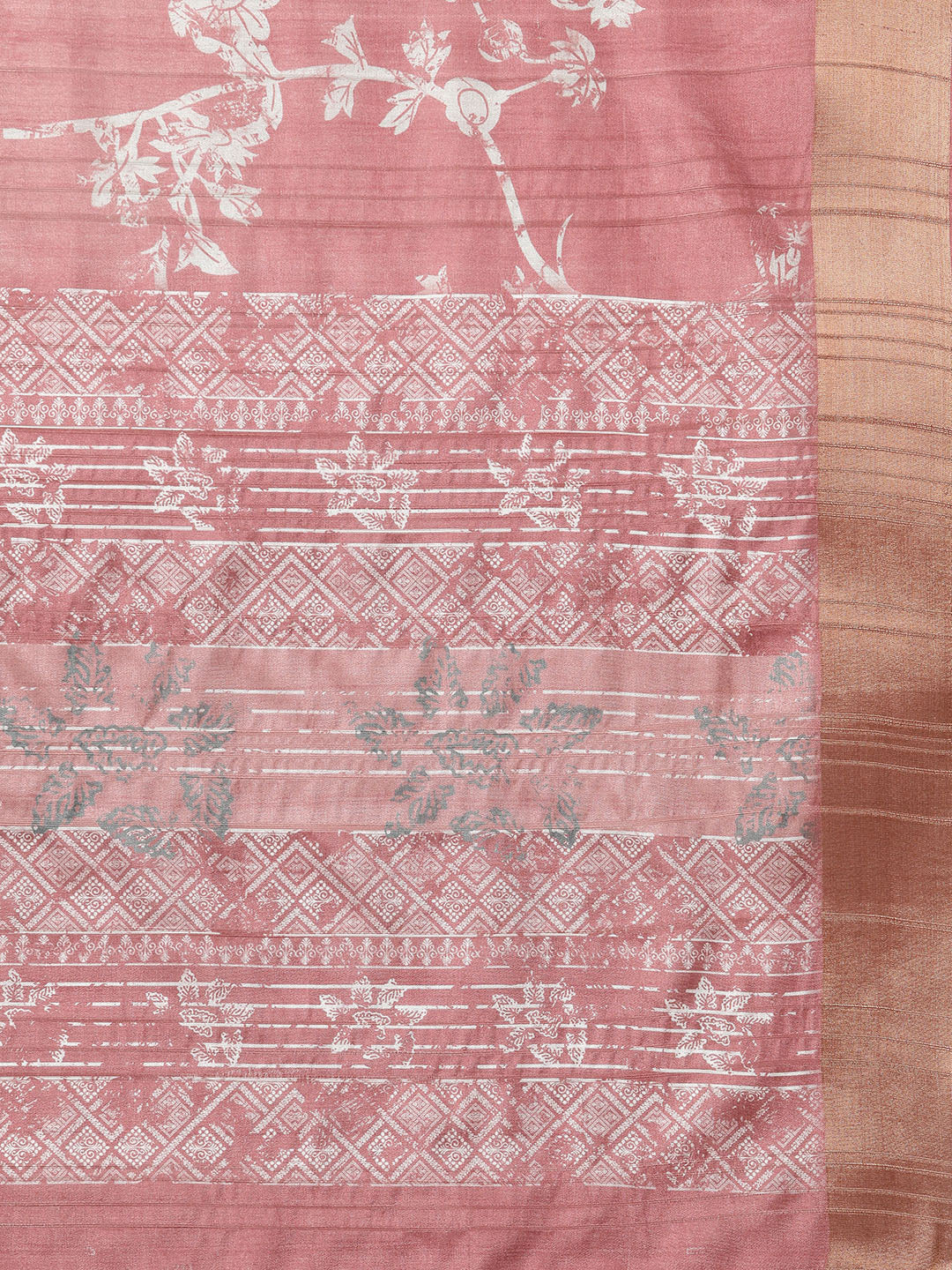 Digital Printed Soft Silk Zari Woven Saree