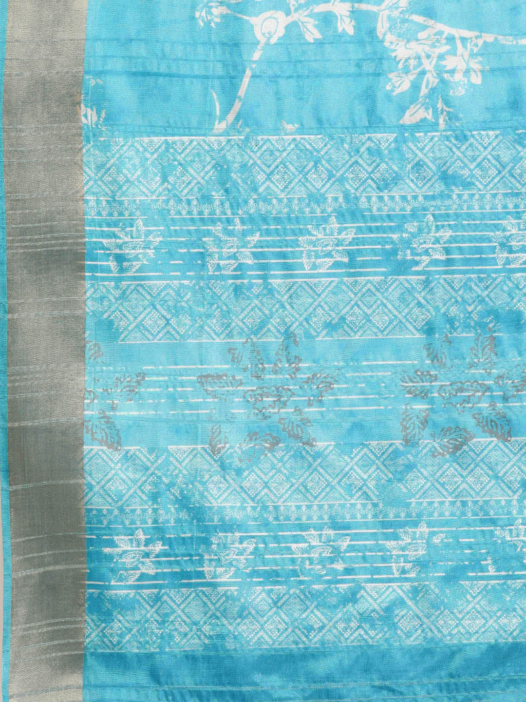 Digital Printed Soft Silk Zari Woven Saree