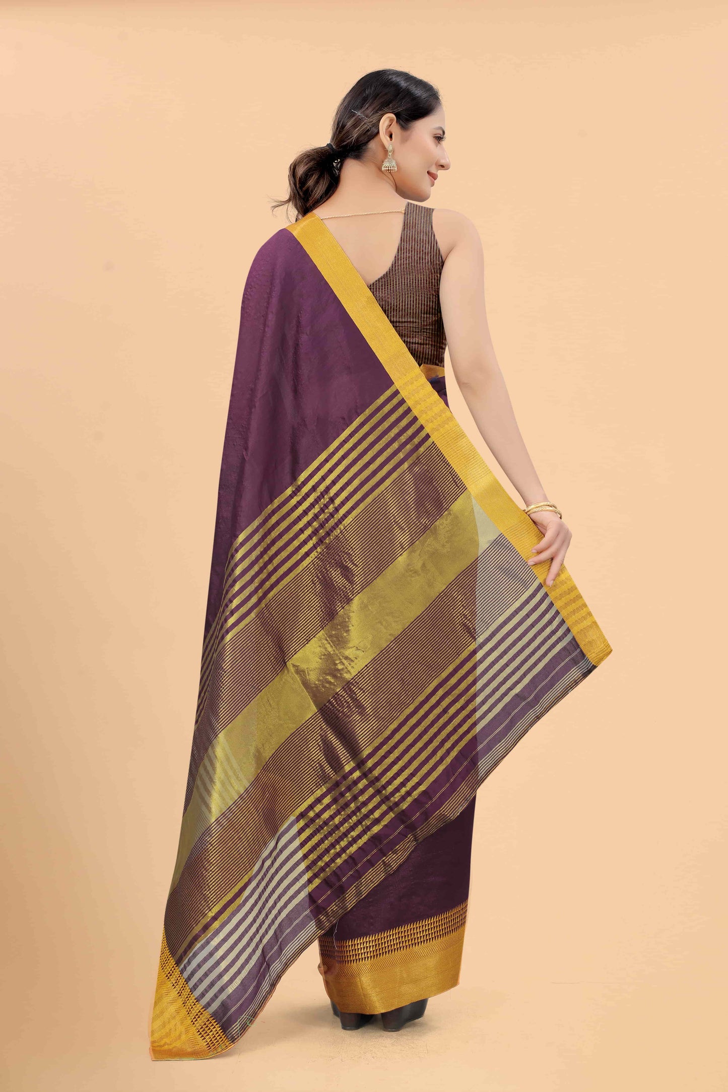 Zari Silk Blend Banarasi Saree