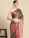 Ethnic Motifs Zari Woven Tissue Silk Saree