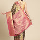 Ethnic Motifs Zari Woven Tissue Silk Saree