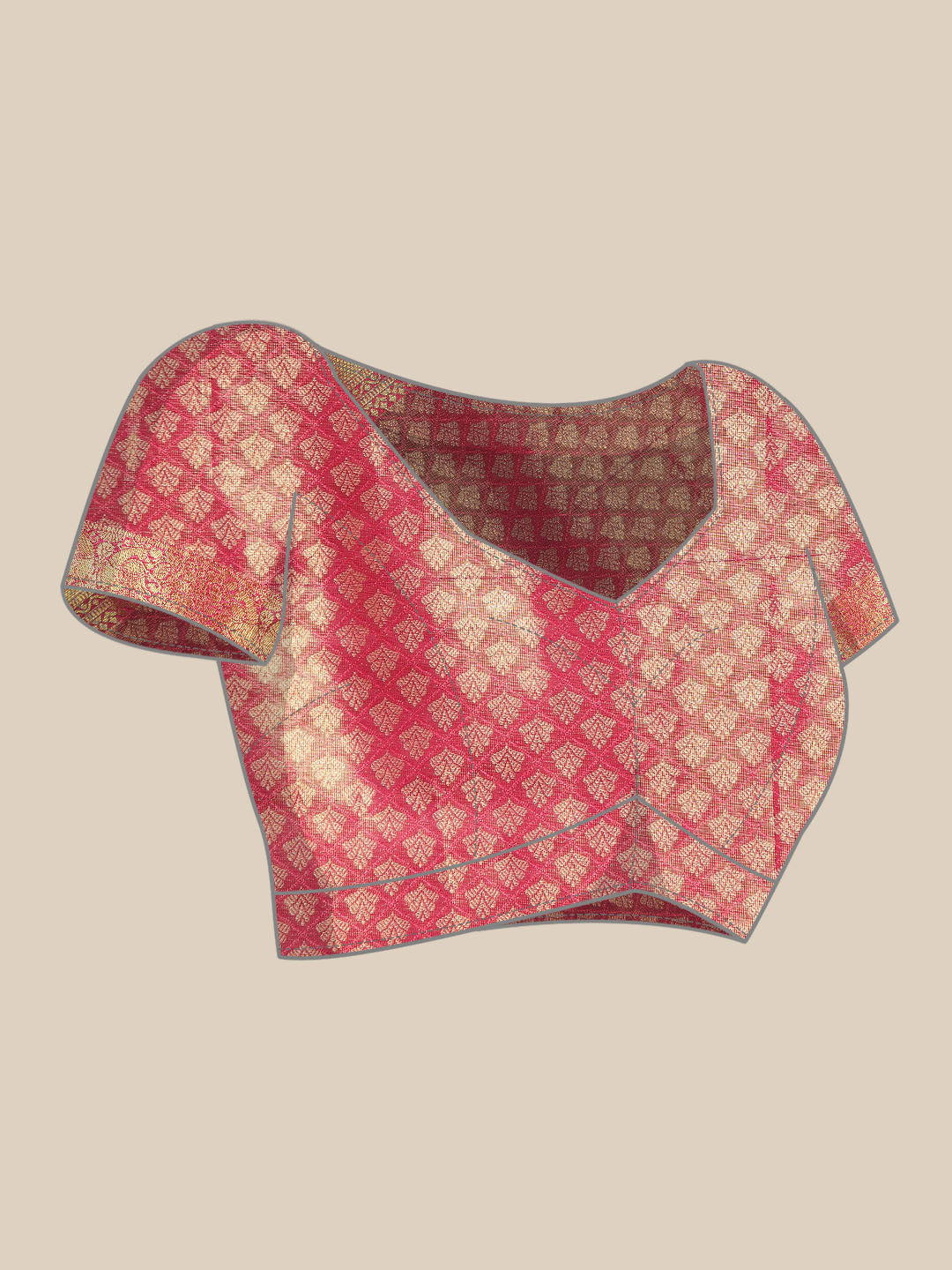 Ethnic Motifs Zari Woven Tissue Silk Saree