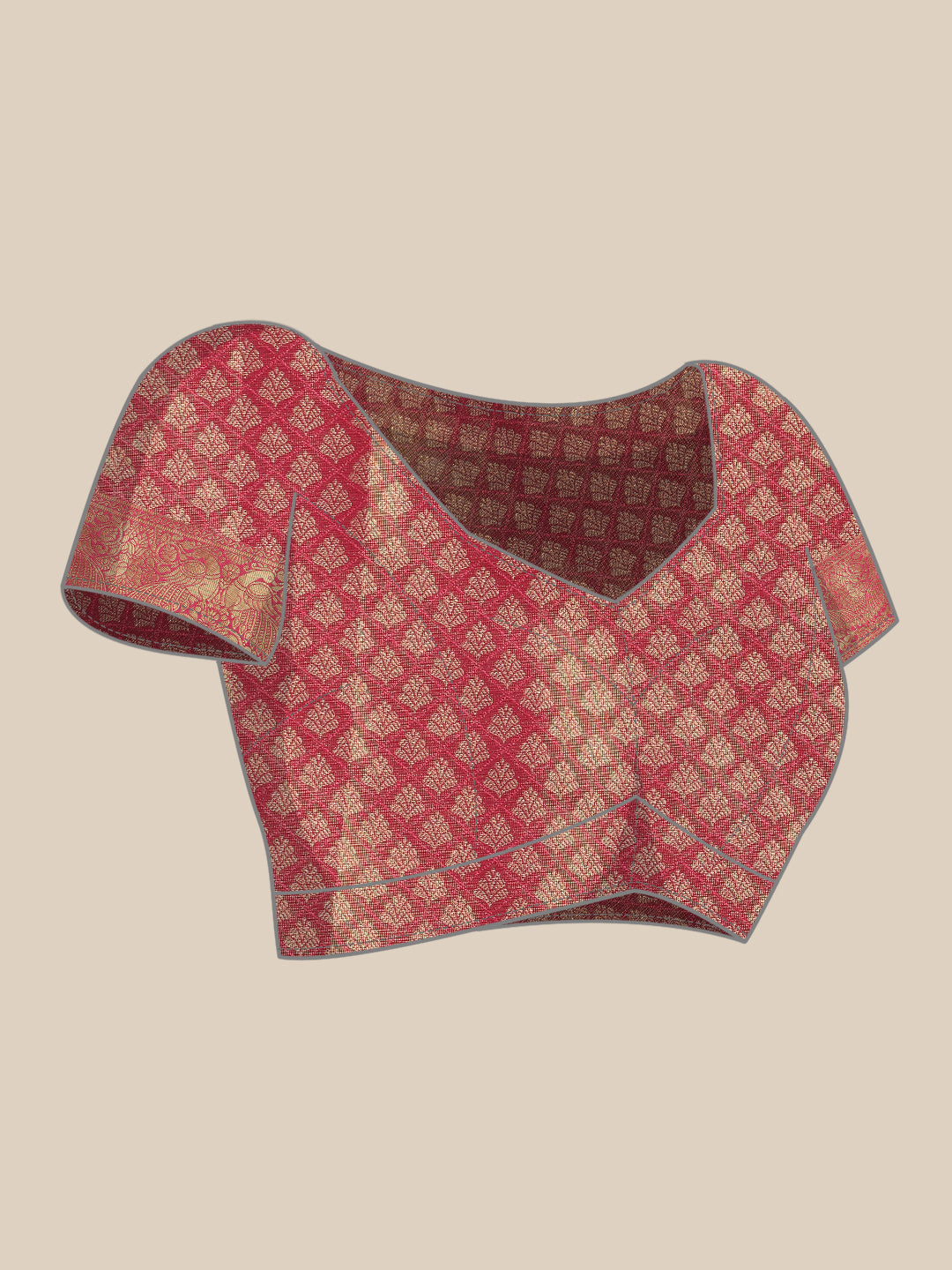 Ethnic Motifs Zari Woven Tissue Silk Saree