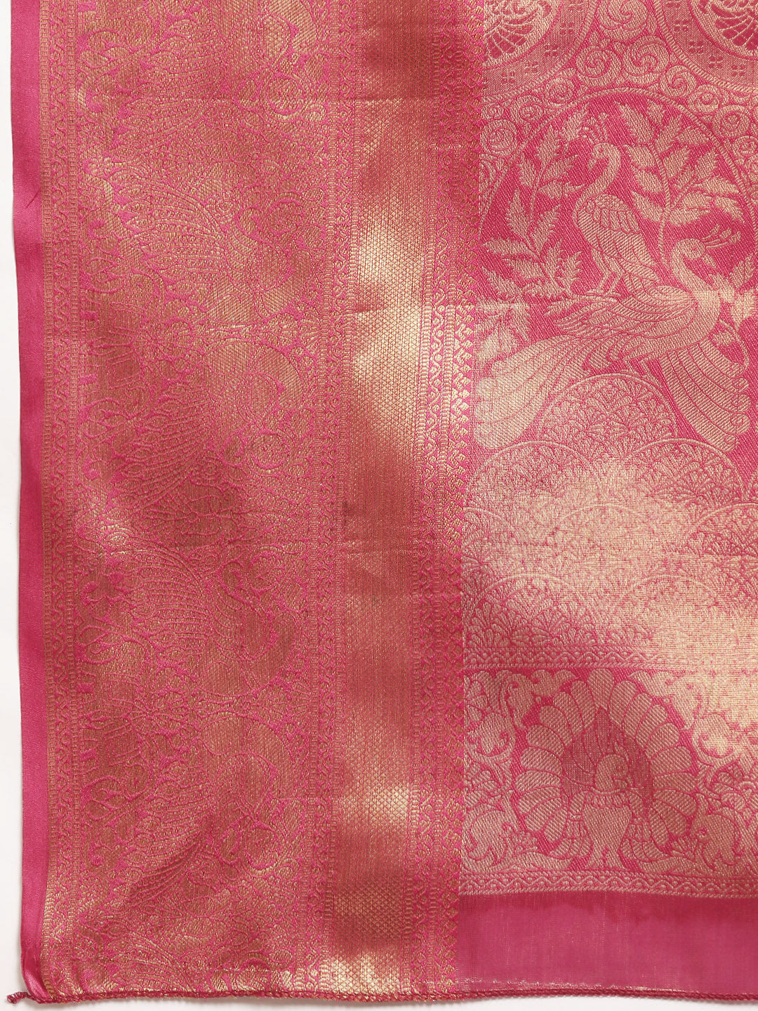 Ethnic Motifs Zari Woven Tissue Silk Saree