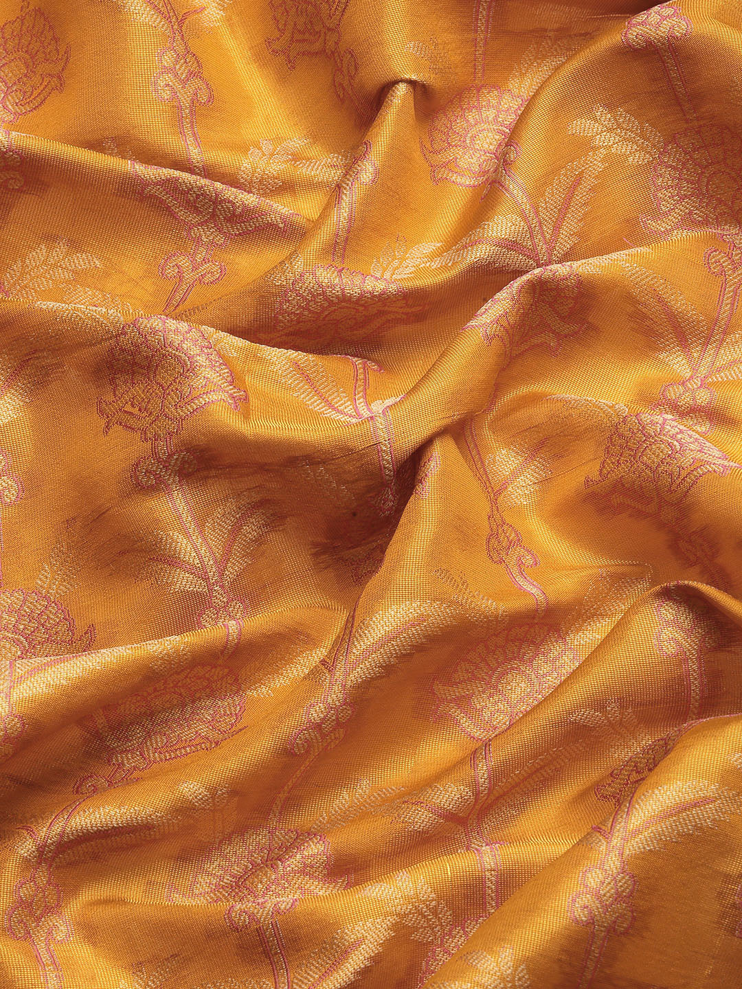 Ethnic Motifs Zari Woven Tissue Silk Saree
