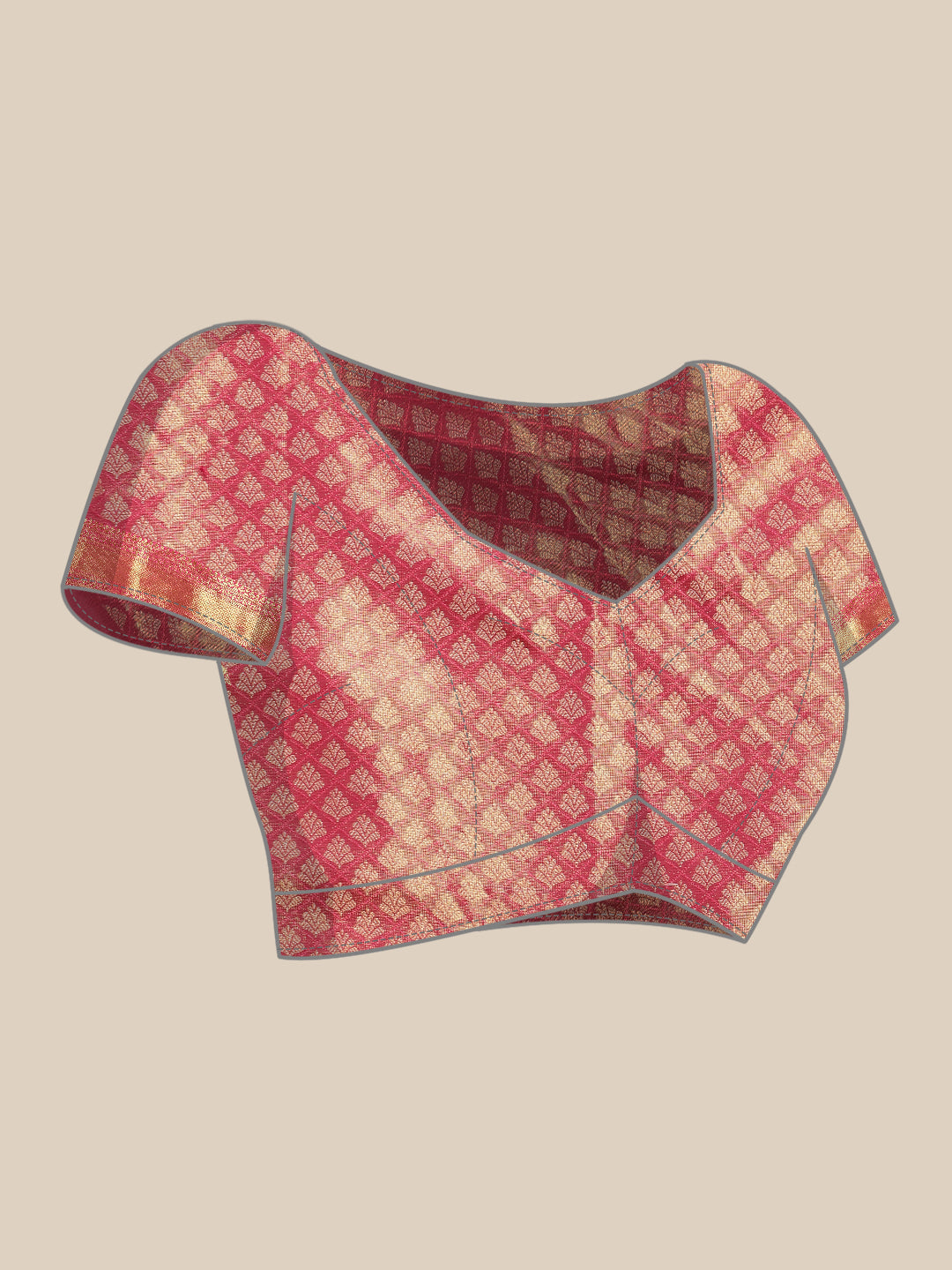 Ethnic Motifs Zari Woven Tissue Silk Saree